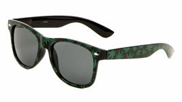 Black &amp; Green Weed Leaf Classic Square Sunglasses - £8.71 GBP