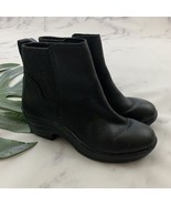 Bionica Womens Ankle Boots Size 6 Black Pebble Leather Slip On Booties C... - $63.62 CAD