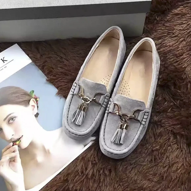 New leather Women flats Handmade Women Casual leather shoes Leather Moccasin Fas - £192.49 GBP