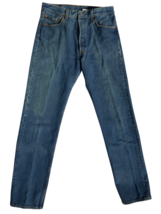 Levi’s 501 Straight Leg Button Fly Blue Denim Jeans 32x34 - $48.99