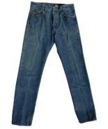 Levi’s 501 Straight Leg Button Fly Blue Denim Jeans 32x34 - $900.91 MXN