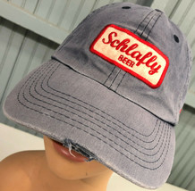 Schlafly Beer St. Louis Retro Distressed Strapback Baseball Cap Hat - £13.86 GBP