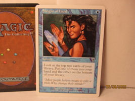 2001 Magic the Gathering MTG card #98/350: Sleight of Hand - $2.00