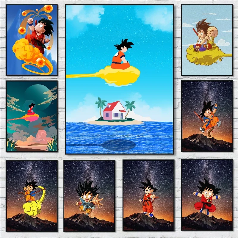 Wall Artwork Anime Figures Bandai High Quality Frameless Canvas Painting Poster - £10.07 GBP+