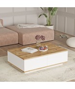 Future Coffee Table with 2 Doors Pine-White - $5,003.87 MXN