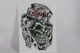 Temporary Tattoos (new) SKULL WITH TOP HAT - £3.49 GBP