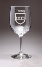 Feeney Irish Coat of Arms Wine Glasses - Set of 4 (Sand Etched) - £54.73 GBP