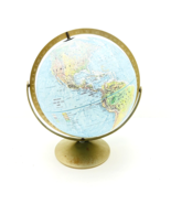 Replogle Land and Sea 12” Double Axis Globe Raised Textured USSR 1960&#39;s - $561.81 MXN