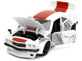 1974 Mazda RX-3 White with Red Stripe and Graphics and Saitama Diecast Figure &quot;O - £40.48 GBP