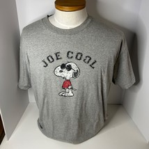 Snoopy T-Shirt Joe Cool Vintage 2000s Y2K Cartoon Hip Hop Gray Graphic XL - $34.79