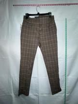 Lola Jeans Multicolor Plaid Midrise Skinny Dress Pants Size Medium - £32.95 GBP