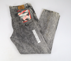 Vintage NOS Wrangler Black White Gray Acid Stone Wash Jeans RELAXED FIT ... - £37.46 GBP