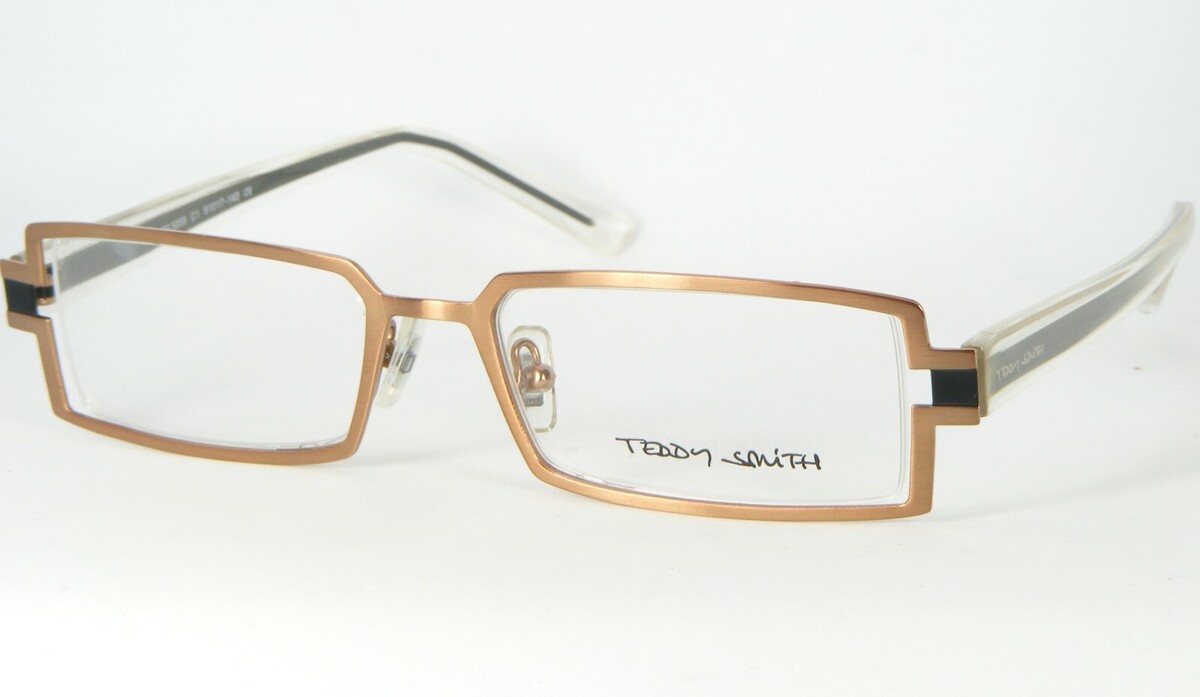 Teddy Smith TS 5059 C1 Rame/ Nero / Trasparente Occhiali Montatura 51-17... - $66.31