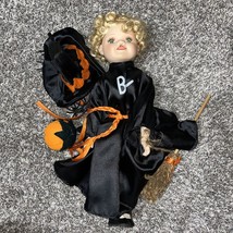Halloween Witch porcelain Doll 14&quot; Bewitching Doll - £19.24 GBP