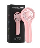 BDXXJ Pink Mini Handheld Fan USB Rechargeable with Base Portable - $63.98 MXN