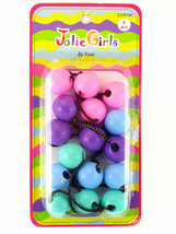 Jolie Girls By Tara Twinbead Ponytail Holders - 8 Pcs. (78740) - £6.25 GBP
