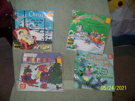 lot of {5} vintage  holiday/childern&#39;s 45  records {christmas  records} - £23.23 GBP