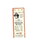 Apr 10 1980 St Louis Cardinals @ Pittsburgh Pirates Ticket Opening Day 1-0 Duel - £23.26 GBP