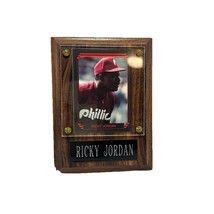Ricky Jordan Philadelphia Phillies Wooden Plaque Photo Card Baseball MLB - $253.38 MXN