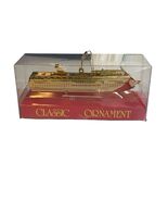 Carnival Fantasy Cruise Ship Ornament Gold Tone Metal Classic Ornament 2... - $23.40