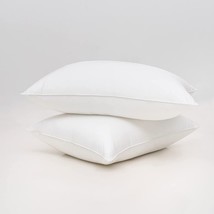 Fluffy Bed Pillow for Sleeping 2 Pack King Size, Microfiber Filling Breat (King) - £22.29 GBP