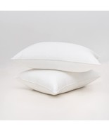 Fluffy Bed Pillow for Sleeping 2 Pack King Size, Microfiber Filling Brea... - £22.09 GBP