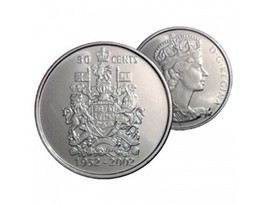2002 Canadian 50-Cent Coat of Arms Half Dollar Coin BU - £1.13 GBP