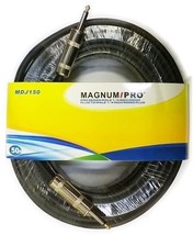 MAGNUM PRO MDJ150 PRO Series 50 ft 1/4 Inch Male Mono Plug to 1/4 Inch Male Mono - £34.37 GBP