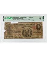 1863 Manufacturers NB of Providence, RI Fr #380a Graded by PMG as Good 4... - $1,574.11