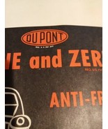 VINTAGE 1955 DUPONT ZERONE ZEREX ANTI-FREEZE SELLING AD KIT PRE-OWNED  - $13.00 CAD