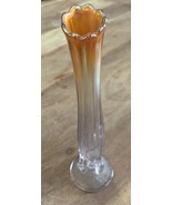 Vintage Dugan Carnival Glass Swung Bud Vase, Twigs Vase, 1920s Marigold - $20.51 CAD