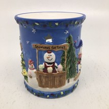 Yankee Candle Christmas Snowman Tea Light Wax Warmer- Read Description - £15.60 GBP