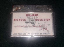 Vintage Vernco Advertising Lighter Williams Big Rock Truck Stop. - $74.79