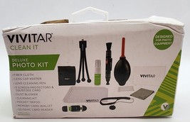 Vivitar -Clean It Deluxe Photo Kit /2.2 Telephoto 0.43X Wide Angle /Bundle - £9.55 GBP