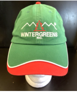 Wintergreens Inc Hat Cap Mens Green Red Evergreen Tree Adjustable Port A... - £5.31 GBP