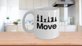 Chess Move Mug Coffee Cup Funny Gift for Gamer Grandmaster Player King Game - £14.24 GBP+