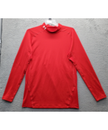 Under Armour Activewear Shirt Men&#39;s Size 3XL Red ColdGear Long Sleeve Mo... - $23.09