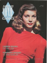 ORIGINAL Vintage June 1990 AMC Magazine Lauren Bacall Audrey Hepburn  - £27.23 GBP