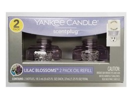 Yankee Candle ScentPlug Oil Air Freshener Plugin Refills, Lilac Blossoms, 2 Pack - £13.40 GBP