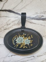 Vintage Metal Black Hand Painted Silent Butler Crumb Catcher - £18.67 GBP