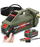 10.5GPM Cordless Diesel Transfer Pump Digital Control Self Priming Pump ... - $247.91