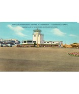 Pinellas International Airport Unposted Vintage Postcard Clearwater Florida - £17.77 GBP