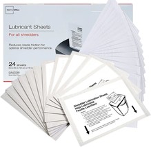 Paper Shredders Lubricant Sheets 5 1 2&quot;&quot; x 2 3 4&quot;&quot; Shredder Sharpening L... - £30.32 GBP