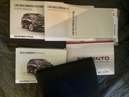 Kia 2019 Sorento Owner Manuals Complete Set w Leather 2 Cases - $35.00