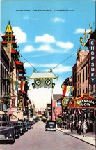 California San Francisco China Town Chop Suey Shanghai Low Sign Vintage Postcard - £5.90 GBP