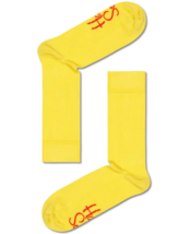 Happy Socks Gelb Unisex Premium Baumwollsocken 1 Paar Größe 7-11 - £17.94 GBP