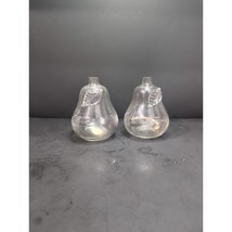 Princess House Pear Oil Lamp Set, Clear Heritage Blown Glass, 4&quot; H, Tabl... - £9.18 GBP