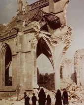 French nuns look at ruined church in Valognes France Normandy WWII Photo Print - £7.04 GBP+