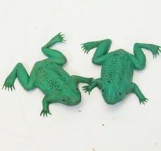 Smirnoff Vodka Collectible Green Rubber Bullfrog 2 1/2&quot;x 2 1/2&quot;  Lot of 2 - $18.61