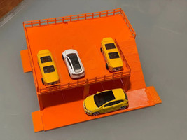 Simple 2 level Car Park Diorama Compatible with Hotwheels Unassembled kit - £36.76 GBP
